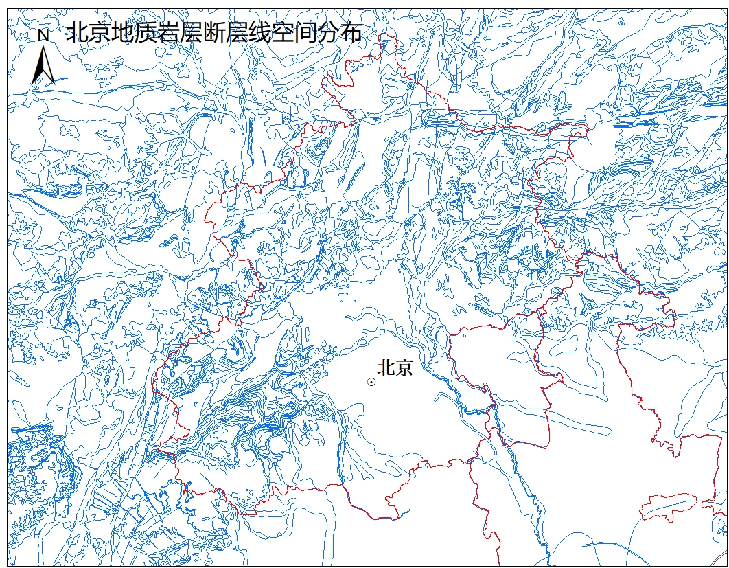 1111-地质岩层断层线-北京