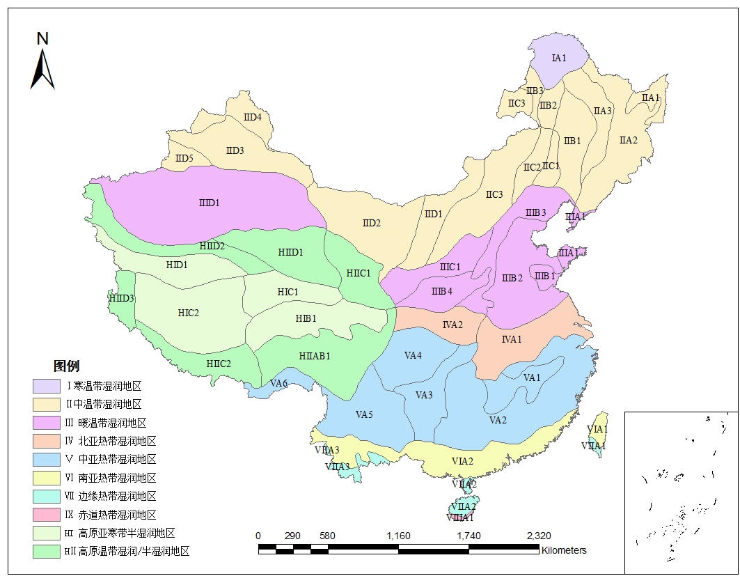 中国生态地理分区